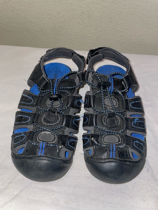 Cat & Jack Other - Cat & Jack Black & Blue Kids velcroe Closed-Toe Sport Sandals little kids size 1